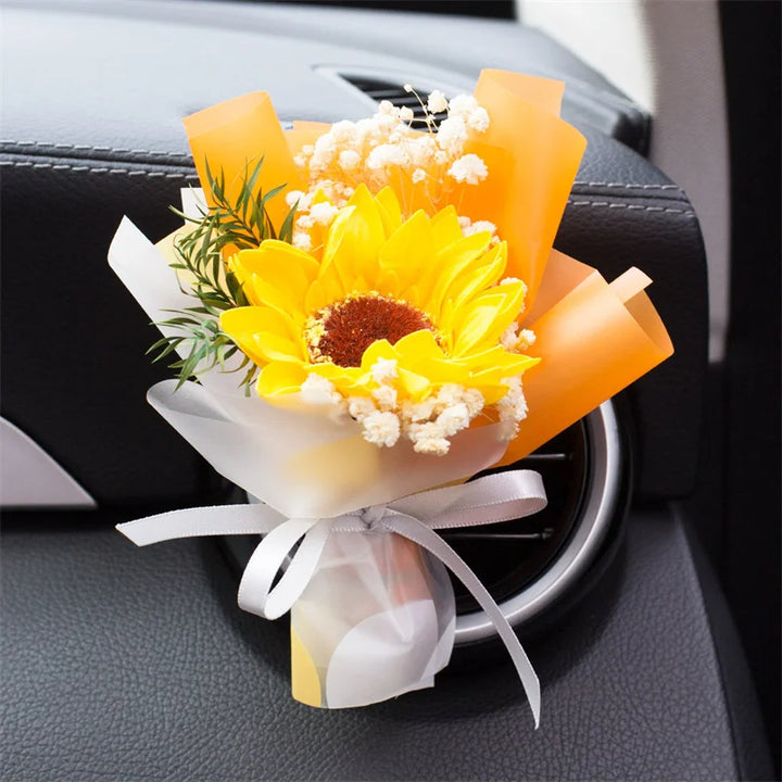 Dried Flowers Bouquet for Car Vent